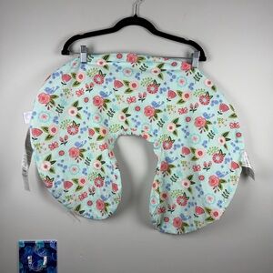 Boppy Brand Nursing Pillow Cotton COVER Floral Print Pastel Mint Whimsical Boho